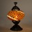 Authentic Filigree Model Single Short Table Lamp Mosaic
